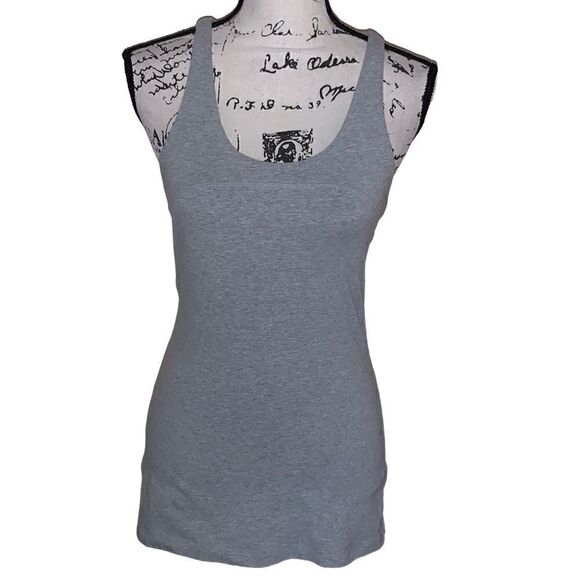 GAP FIT gray t-back workout top Small - Picture 1 of 5